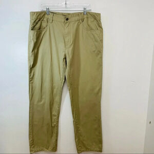 Weatherproof  Khaki Chino Pants Men 40  Inseam 31 100%‎ Cotton Lightweight Flaw